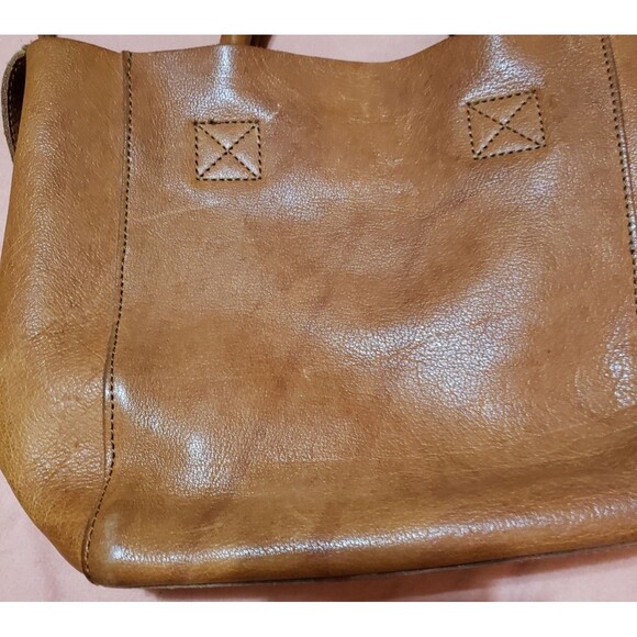 Artisan Made Genuine Leather Hobo Handbag Medium Brown Crossbody Purse PO Fair - Picture 7 of 12